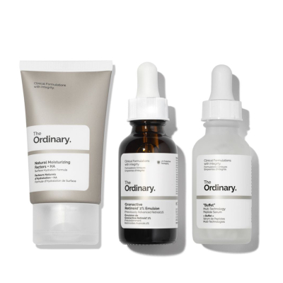 Набір для оновлення, омолодження та зволоження шкіри обличчя The Ordinary The No-Brainer Set 3х30 ml